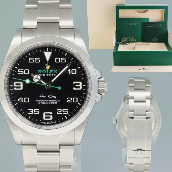 Rolex Other - New With Tags Rolex AirKing Men's Black Dial Watch